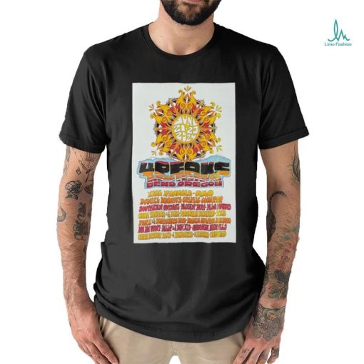 4 Peaks Music Festival Stevenson Ranch in SE Bend June 21 23 2024 Poster shirt