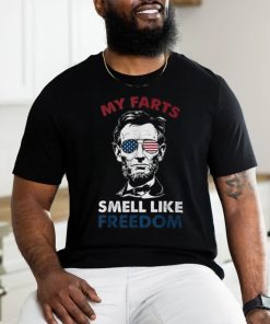 4Th Of July My Farts Smell Like Freedom Abraham Lincoln T Shirt
