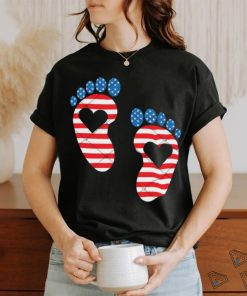 4th Of July Footprint shirt