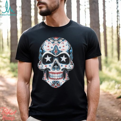 4th of July American Sugar Skull T Shirt