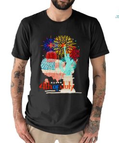 4th of july look America map shirt