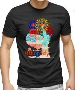 4th of july look America map shirt