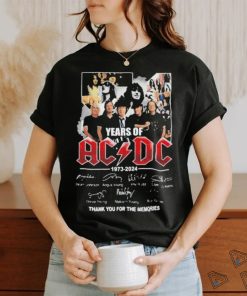 51 Years Of AC DC 1973 2024 Thank You For The Memories Shirt