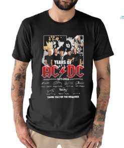 51 Years Of AC DC 1973 2024 Thank You For The Memories Shirt