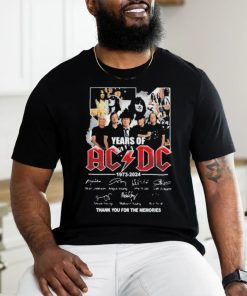 51 Years Of AC DC 1973 2024 Thank You For The Memories Shirt