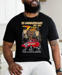55th anniversary 1969 2024 zz top thank you for the memories shirt