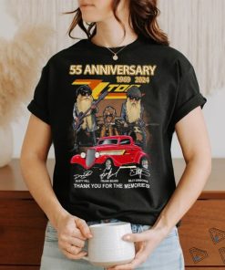 55th anniversary 1969 2024 zz top thank you for the memories shirt