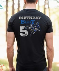 5Th Birthday Motocross Mx Dirt Bike 5 Year Old B Day Men's T shirt