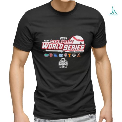 8 Teams Baseball 2024 Ncaa Men’s College World Series Shirt