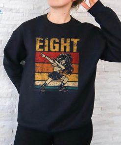 8 Year Old Dabbing Girl Birthday Vintage 8Th Birthday Girl T Shirt