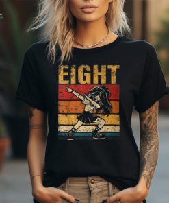 8 Year Old Dabbing Girl Birthday Vintage 8Th Birthday Girl T Shirt