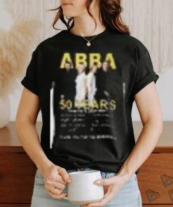 ABBA 50 years 1974 2024 thank you gfor the memories shirt