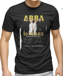 ABBA 50 years 1974 2024 thank you gfor the memories shirt