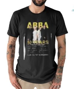 ABBA 50 years 1974 2024 thank you gfor the memories shirt