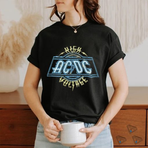 AC DC   High Voltage Neon T Shirt