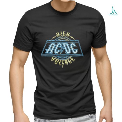 AC DC   High Voltage Neon T Shirt