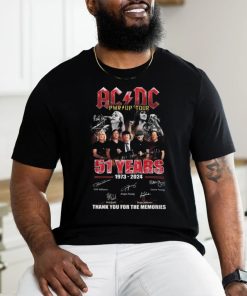 ACDC World Tour 2024 PWR thank memories shirt