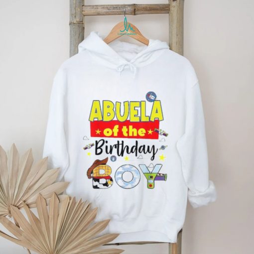 Abuela Of The Birthday Boy Toy Familly Matching Story Shirt