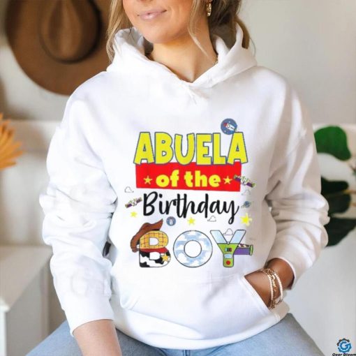 Abuela Of The Birthday Boy Toy Familly Matching Story Shirt