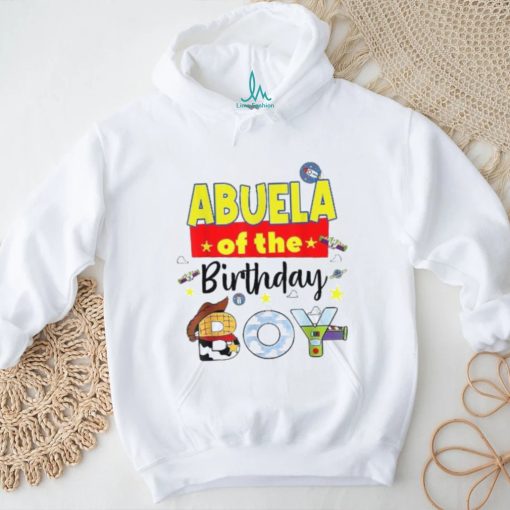 Abuela Of The Birthday Boy Toy Familly Matching Story Shirt