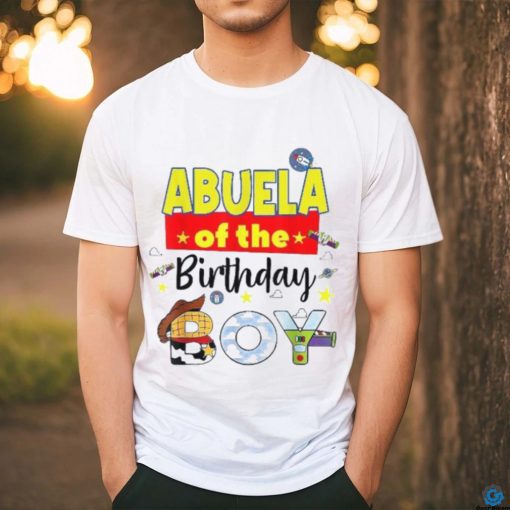 Abuela Of The Birthday Boy Toy Familly Matching Story Shirt