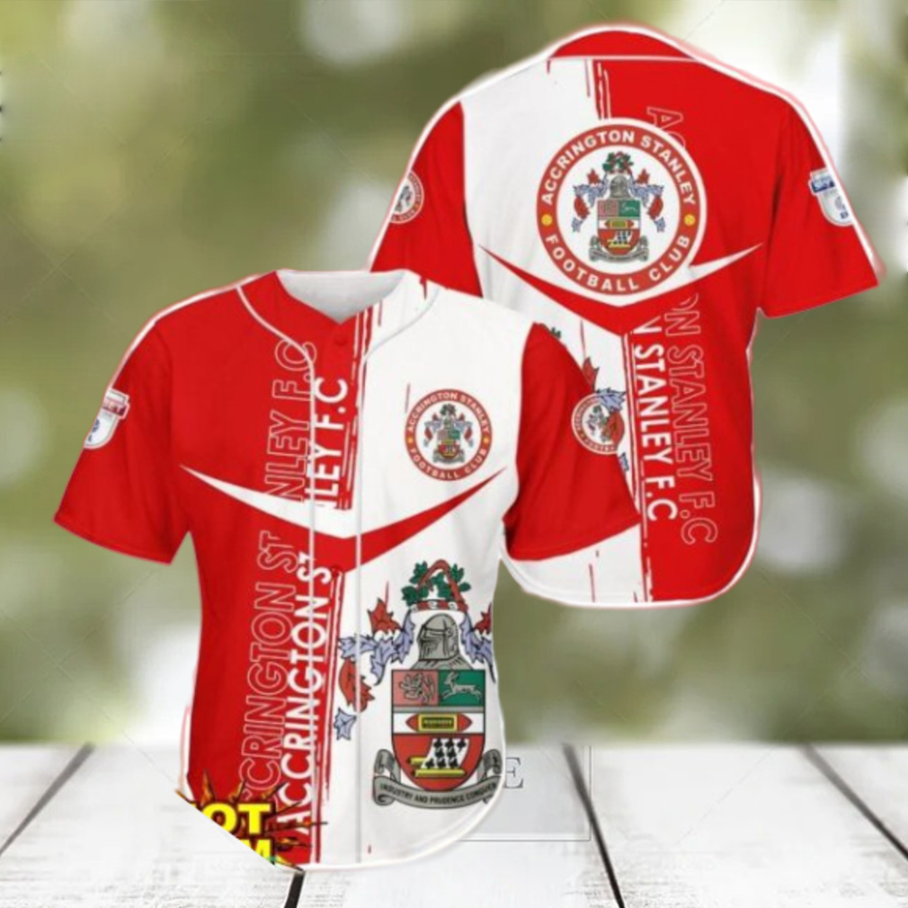 Accrington Stanley Baseball Jersey Shirt 3D Printing Accrington Stanley Baseball Jersey Shirt 3D Printing