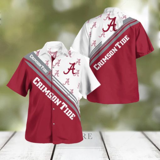 Alabama Crimson Tide Logo Printed Aloha Hawaiian Shirt Special Gift For Fans