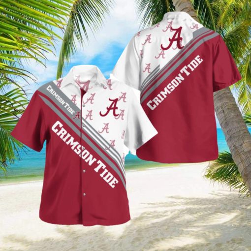 Alabama Crimson Tide Logo Printed Aloha Hawaiian Shirt Special Gift For Fans