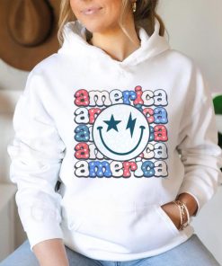 America Groovy Smile For 4th Of July Patriotic T shirt