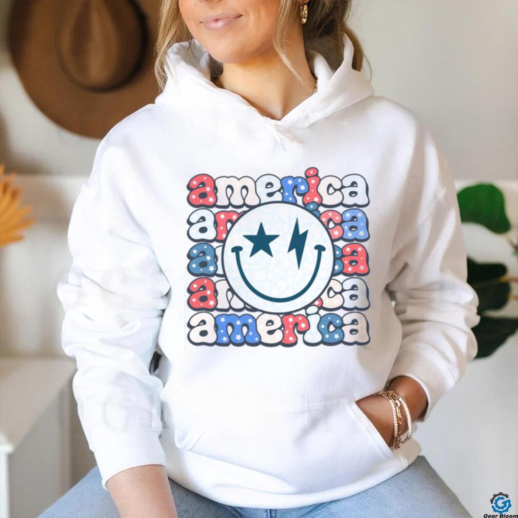 America Groovy Smile For 4th Of July Patriotic T shirt America Groovy Smile For 4th Of July Patriotic T shirt