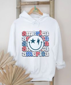 America Groovy Smile For 4th Of July Patriotic T shirt