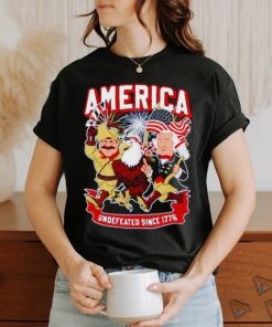 America Undefeated Since 1776 Eagles 4th of July shirt