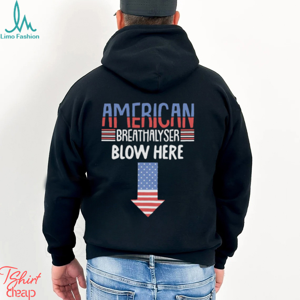 American Breathalyser Blow Here T Shirt American Breathalyser Blow Here T Shirt