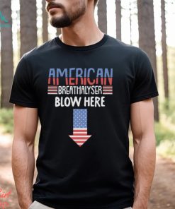 American Breathalyser Blow Here T Shirt
