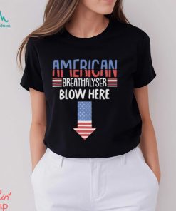 American Breathalyser Blow Here T Shirt