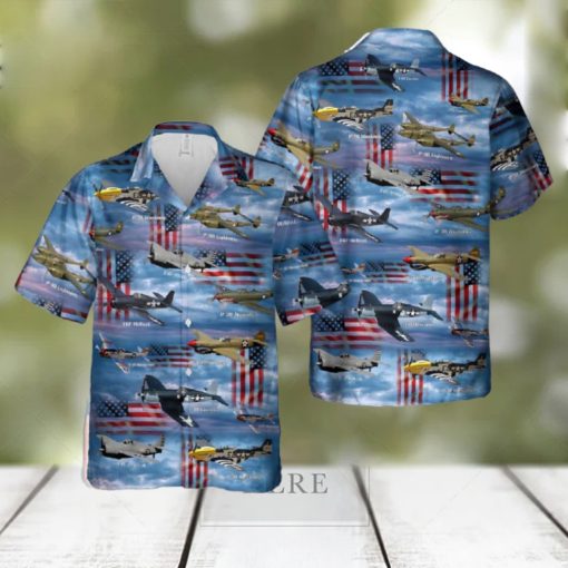 American Fighters of World War II Hawaiian Shirt For Beach Fans