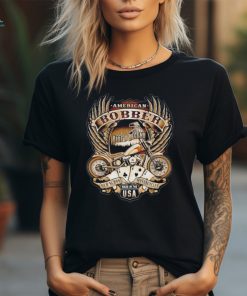 American bobber ride a legend motorcycle USA graphic shirt