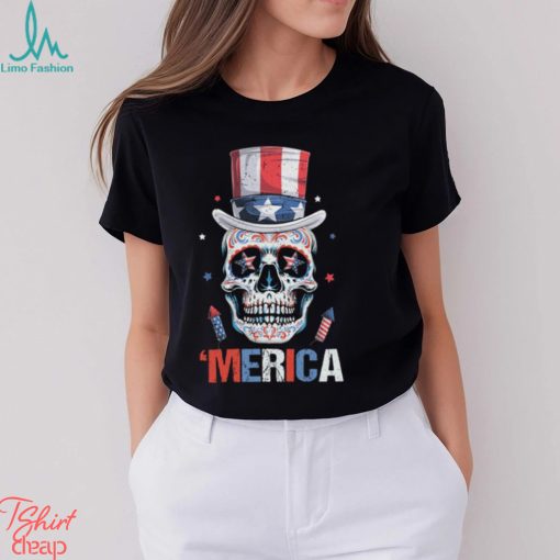 Americano Sugar Skull T Shirt