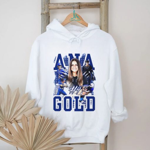 Ana Gold Duke Blue Devils softball graphic shirt
