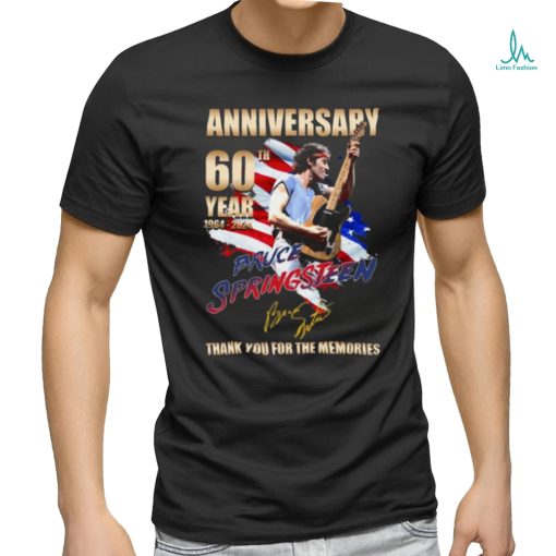 Anniversary 60th Year 1964 2024 Bruce Springsteen Thank You For The Memories T Shirt