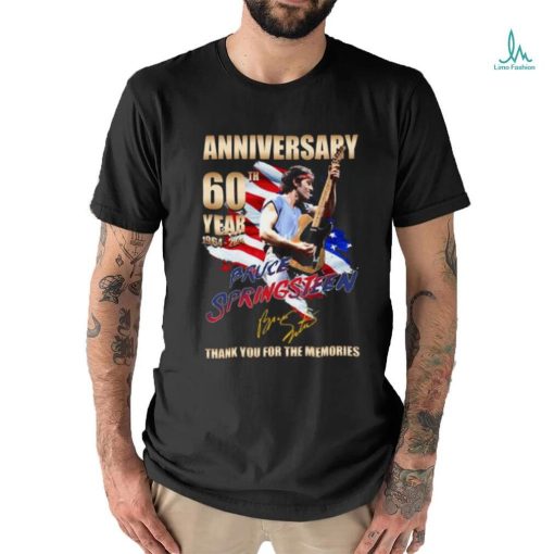 Anniversary 60th Year 1964 2024 Bruce Springsteen Thank You For The Memories T Shirt