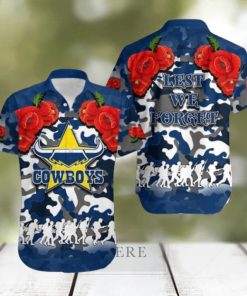 Anzac Day Cowboys Army Style No.1 Trendy Hawaiian Shirt