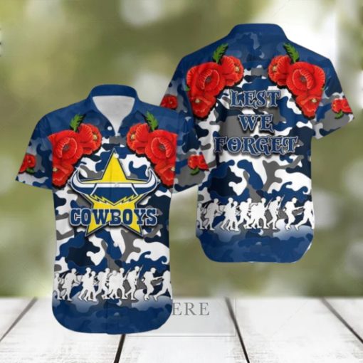 Anzac Day Cowboys Army Style No.1 Trendy Hawaiian Shirt