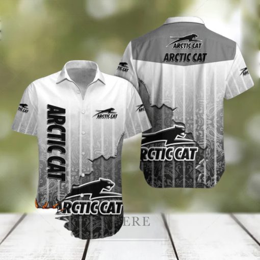 Arctic Cat Logo Broken Wall Printed 3D Hawaiian Shirt For Fans