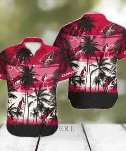 Arizona Coyotes NHL Hawaii Coconut And Logo Full Printed Hawaiian Shirt