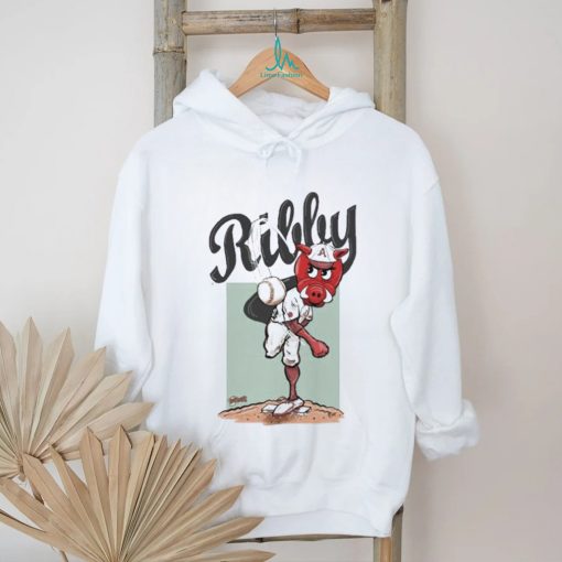 Arkansas HogToons Throwing Ribby Raglan Shirt