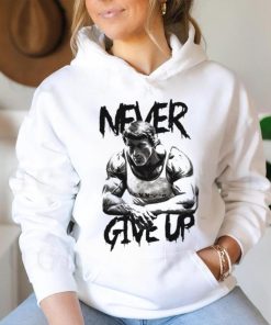 Arnold never give up shirt