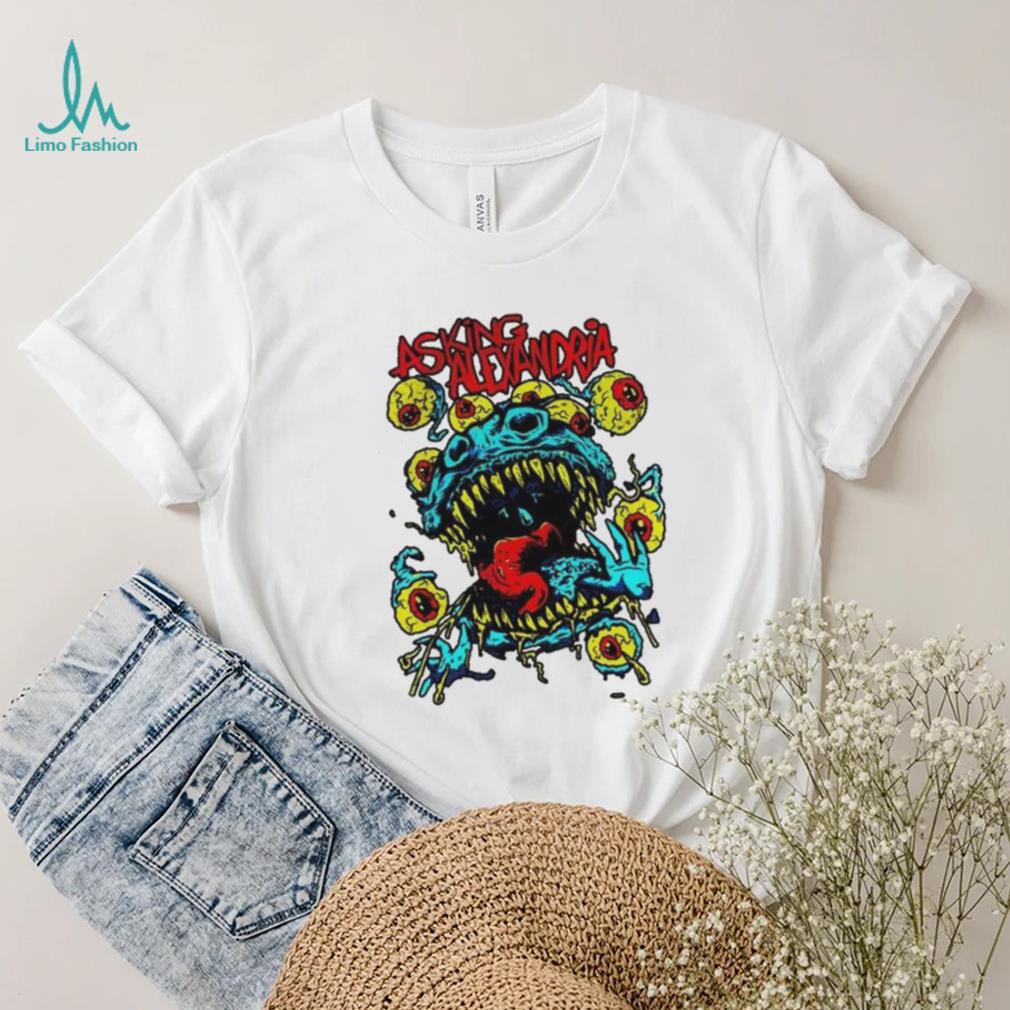 Asking Alexandria Eyeball Monster Neon Shirt Asking Alexandria Eyeball Monster Neon Shirt