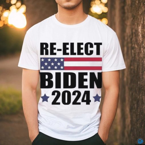 Awesome Re elect Biden American Flag Pro Biden 2024 Election Shirt