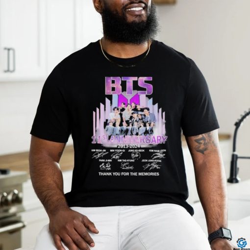 BTS 11st Anniversary Thank You For The Music And Memories T Shirt